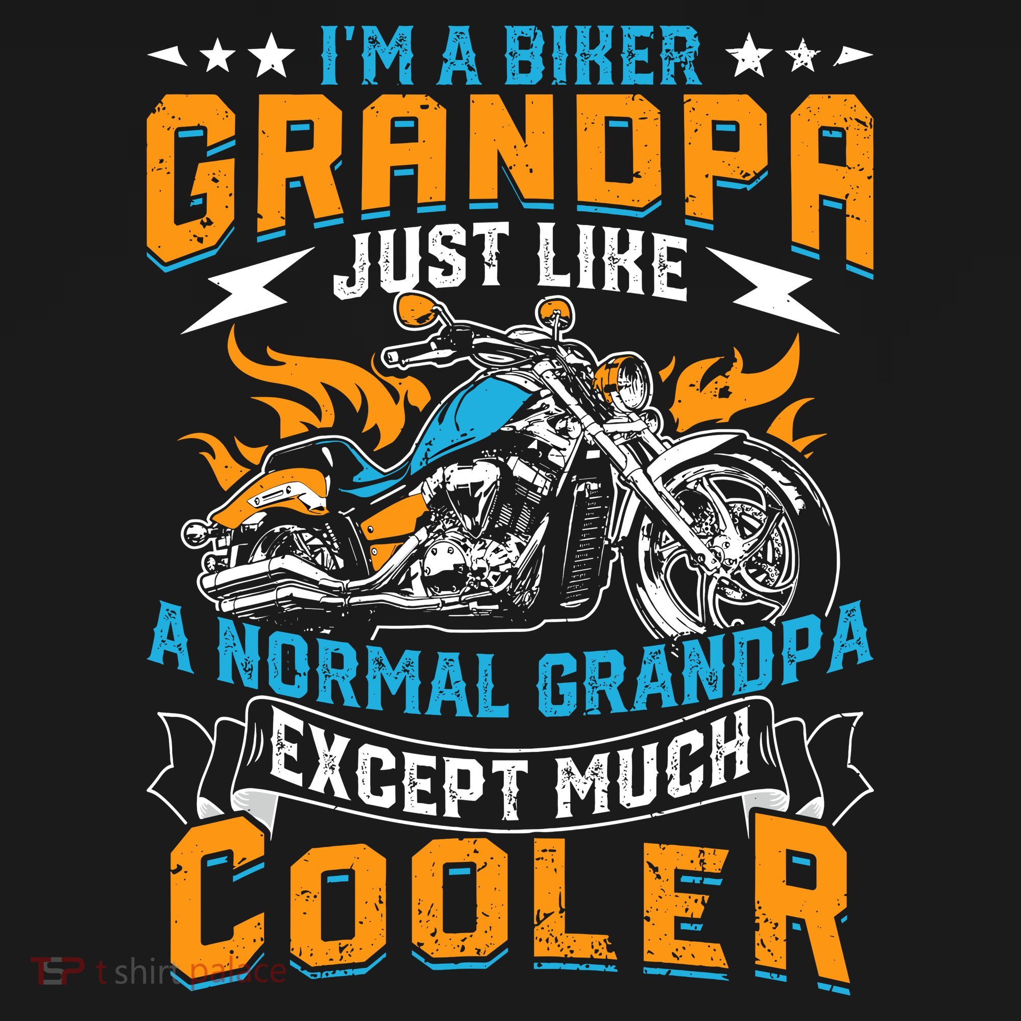 Cool Grandpa Motorcycle Gift Idea Women's Long Sleeve Shirt