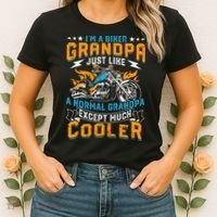 Cool Grandpa Motorcycle Gift Idea Women's T-Shirt thumb 2