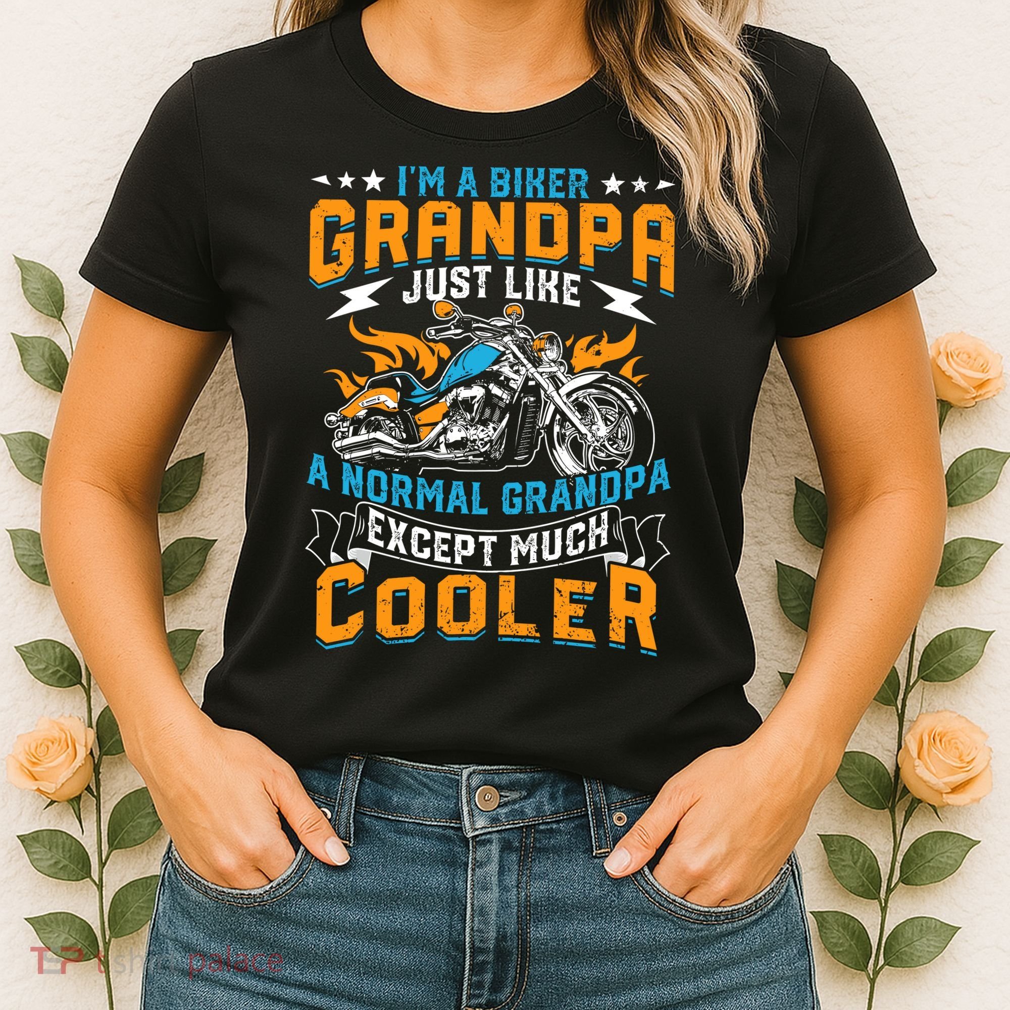 Cool Grandpa Motorcycle Gift Idea Women's T-Shirt