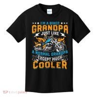 Cool Grandpa Motorcycle Gift Idea Kids T-Shirt thumb 0