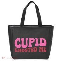 Cupid Ghosted Me Funny Valentines Day Tote Bag thumb 0