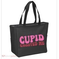 Cupid Ghosted Me Funny Valentines Day Tote Bag thumb 2