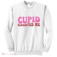 Cupid Ghosted Me Funny Valentines Day Sweatshirt thumb 0