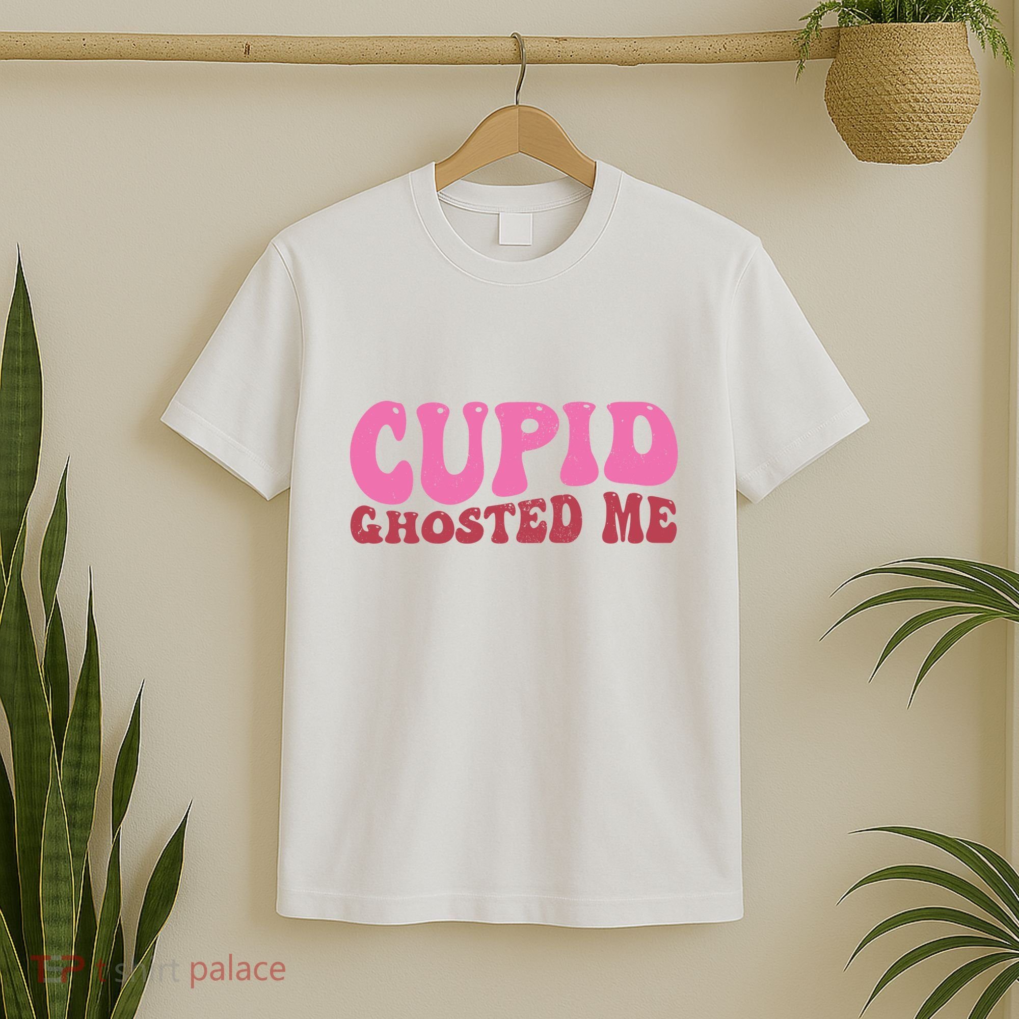 Cupid Ghosted Me Funny Valentines Day T-Shirt