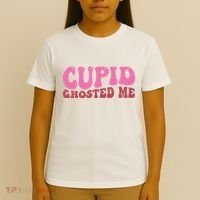 Cupid Ghosted Me Funny Valentines Day T-Shirt thumb 4