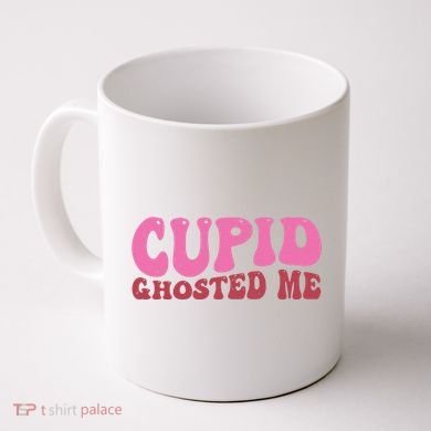Cupid Ghosted Me Funny Valentines Day Coffee Mug