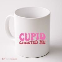 Cupid Ghosted Me Funny Valentines Day Coffee Mug thumb 0
