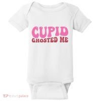 Cupid Ghosted Me Funny Valentines Day Baby Bodysuit thumb 0
