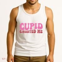 Cupid Ghosted Me Funny Valentines Day Tank Top thumb 3