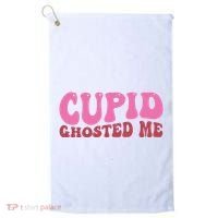 Cupid Ghosted Me Funny Valentines Day Golf Towel thumb 0