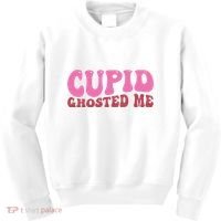 Cupid Ghosted Me Funny Valentines Day Kids Sweatshirt thumb 0
