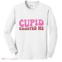 Cupid Ghosted Me Funny Valentines Day Kids Long Sleeve Shirt thumb 0