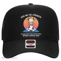 Cow Give Me The Strength To Walk Away From Stupid People Hat thumb 0