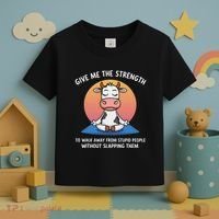 Cow Give Me The Strength To Walk Away From Stupid People Toddler T-Shirt thumb 3