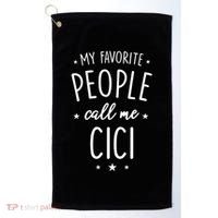 Cici Gift: My Favorite People Call Me Cici Gift Golf Towel thumb 0