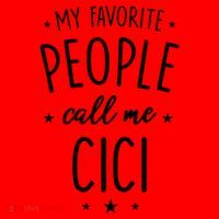 Cici Gift: My Favorite People Call Me Cici Gift Santa Hat thumb 1