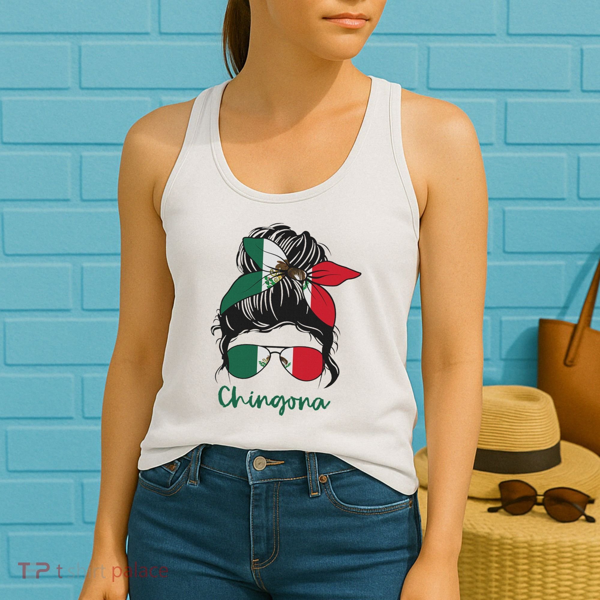 Chingona Girl Mexico Girl Mexican Mexicana Women's Tank Top