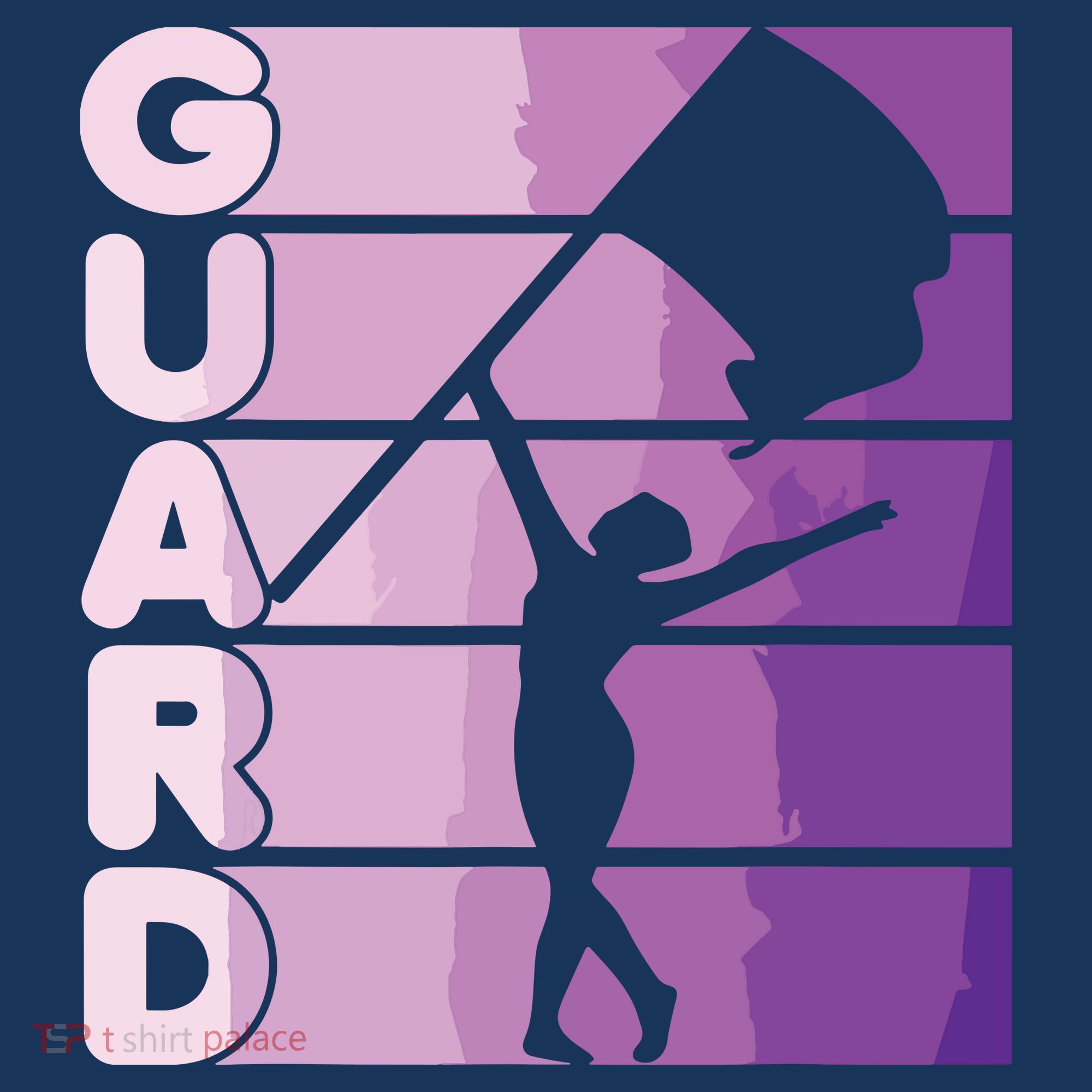 Color Guard Marching Band Flag Girl T-Shirt