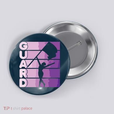 Color Guard Marching Band Flag Girl Button