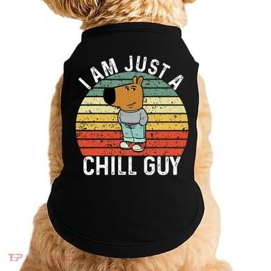Chill Guy Meme Dog Cool Internet Statement Doggie Tank