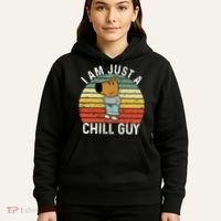 Chill Guy Meme Dog Cool Internet Statement Hoodie thumb 5