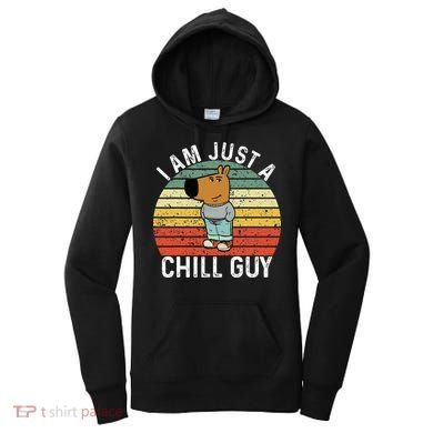 Chill Guy Meme Dog Cool Internet Statement Women's Hoodie
