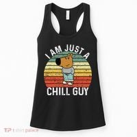 Chill Guy Meme Dog Cool Internet Statement Women's Tank Top thumb 0