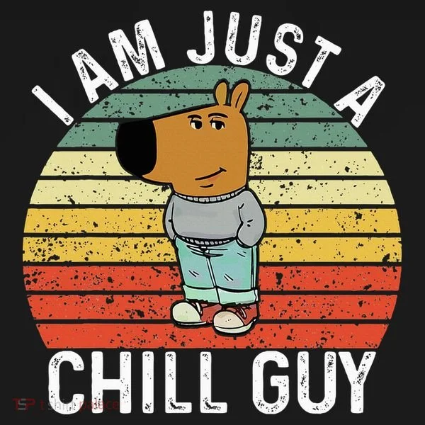 Chill Guy Meme Dog Cool Internet Statement Women's Tank Top