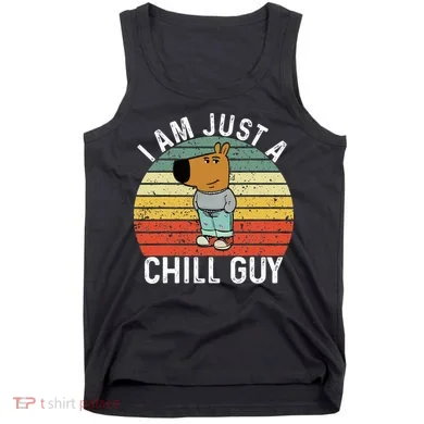 Chill Guy Meme Dog Cool Internet Statement Tank Top