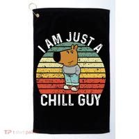 Chill Guy Meme Dog Cool Internet Statement Golf Towel thumb 0