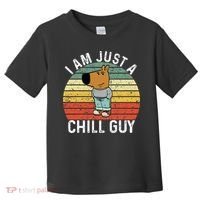 Chill Guy Meme Dog Cool Internet Statement Toddler T-Shirt thumb 0