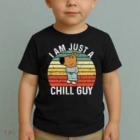 Chill Guy Meme Dog Cool Internet Statement Toddler T-Shirt thumb 2