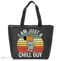 Chill Guy Meme Dog Cool Internet Statement Tote Bag thumb 0