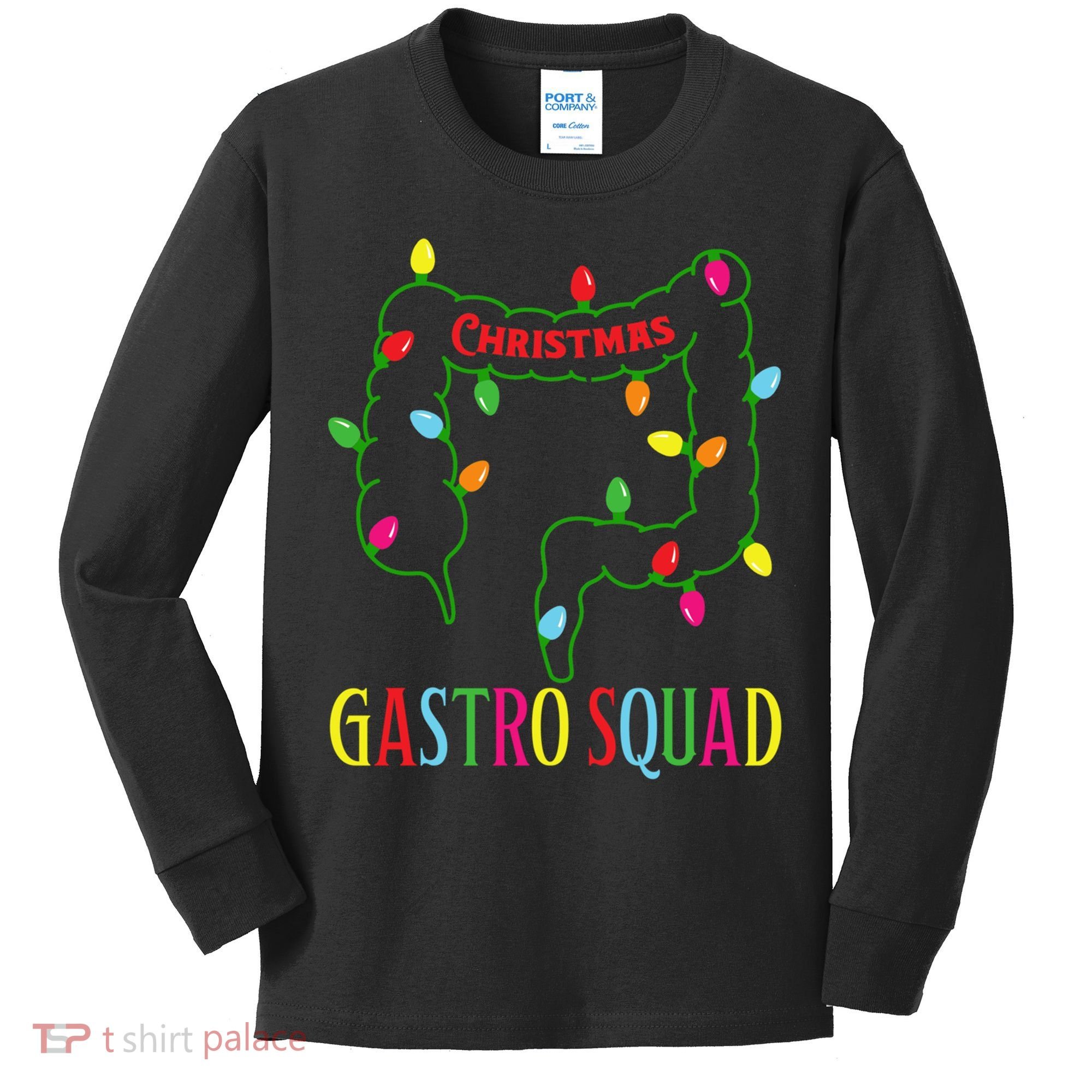 Christmas Gastro Nurse Squad Gastroenterology Doctor Essential Kids Long Sleeve Shirt