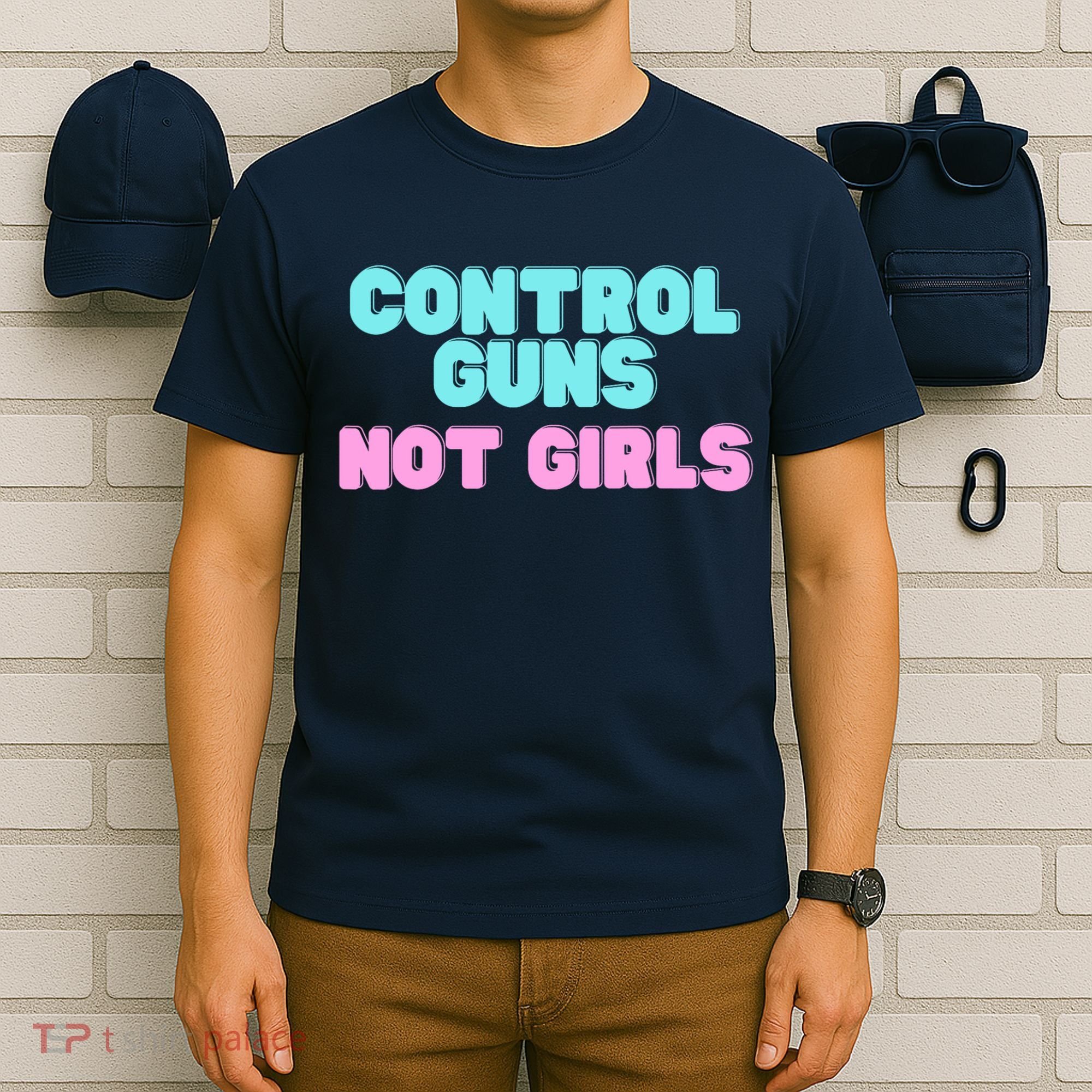 Control Guns Not Girl Voter Election Feminist Women Rights T-Shirt