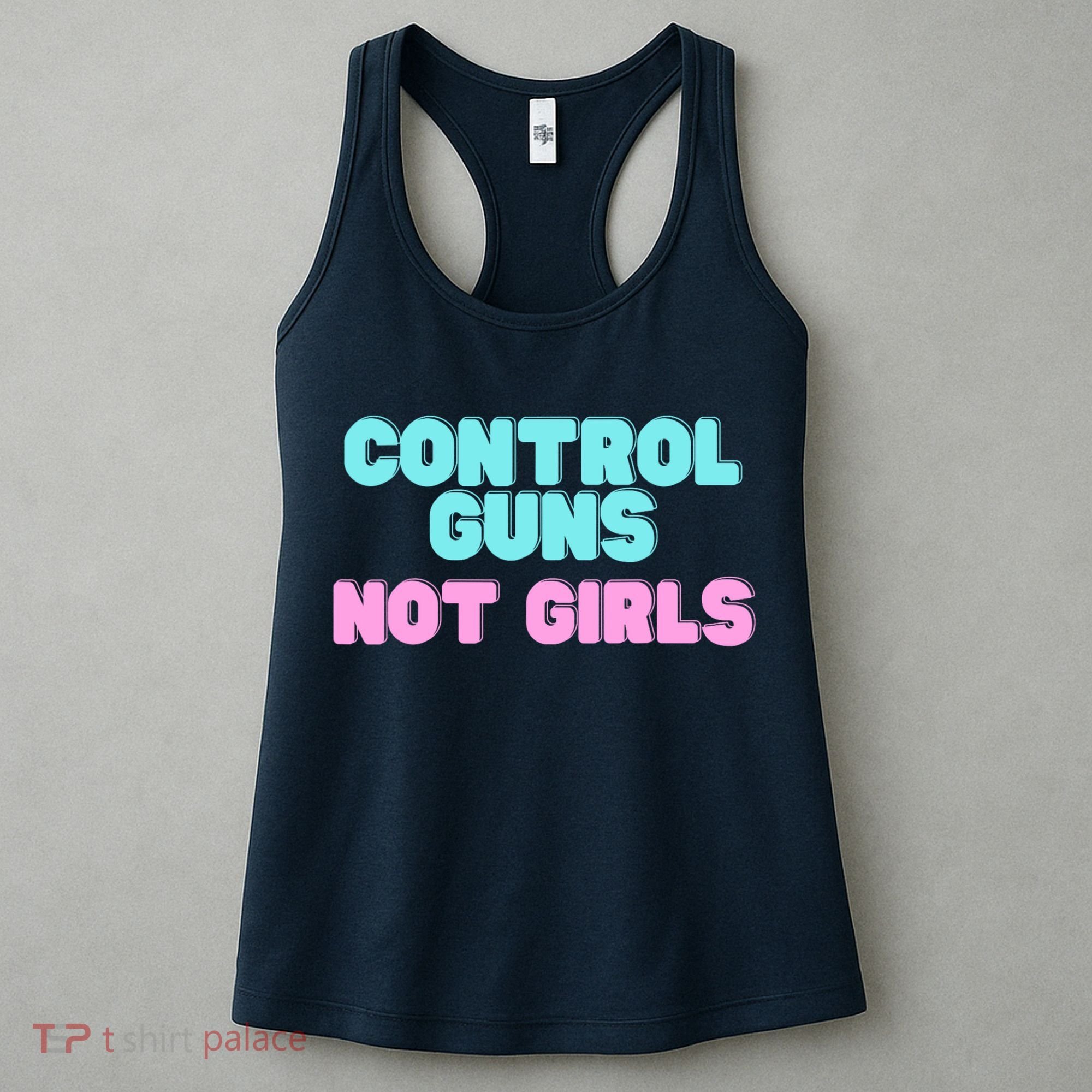 Control Guns Not Girl Voter Election Feminist Women Rights Women's Tank Top