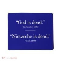 Christian Gods Not Dead Nietzsche Is Funny Clever Mousepad thumb 0