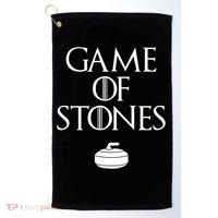 Curler Game Of Stones Curling Gift Golf Towel thumb 0