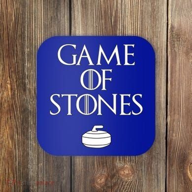 Curler Game Of Stones Curling Gift Coaster