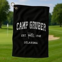 Camp Gruber Oklahoma Ok Golf Towel thumb 1