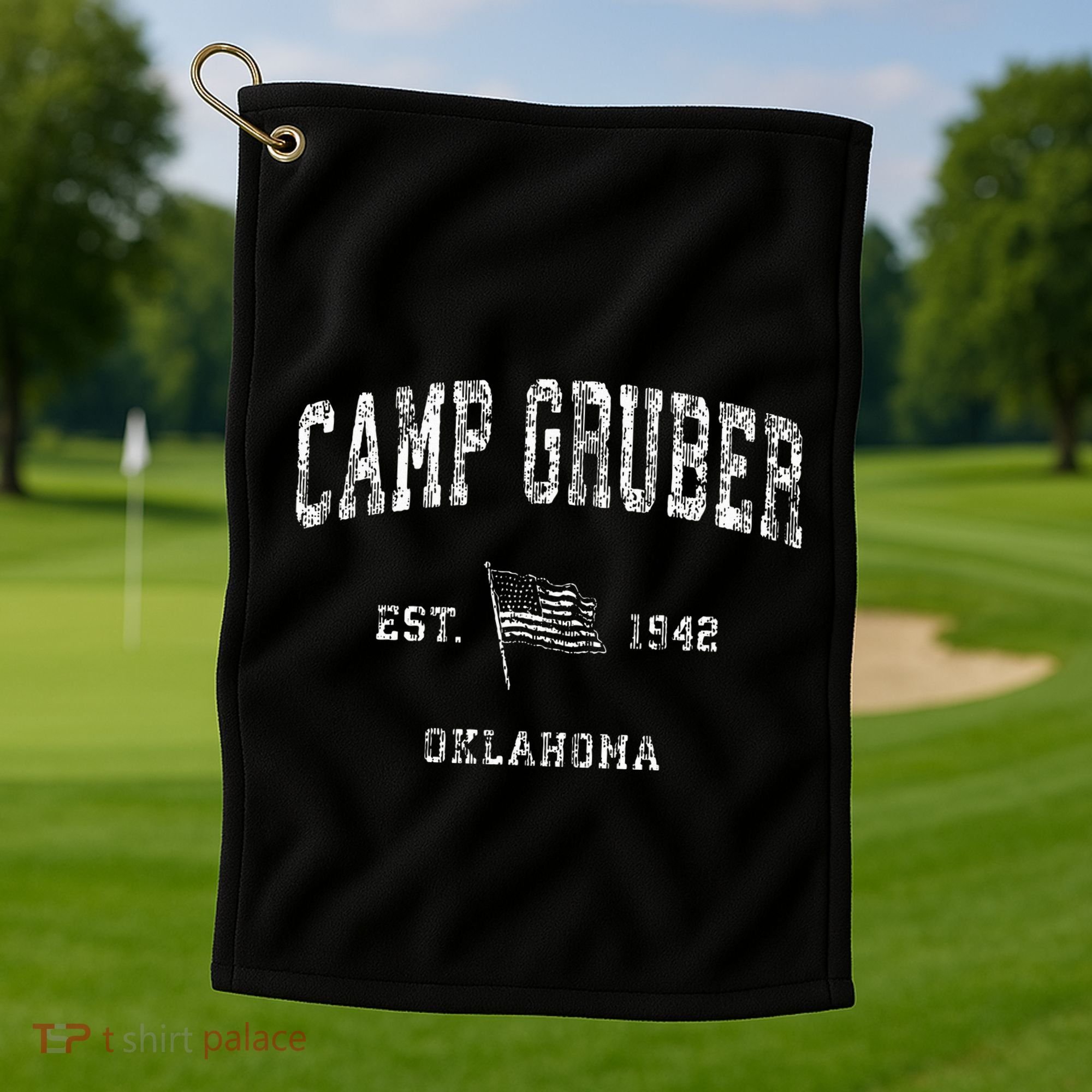 Camp Gruber Oklahoma Ok Golf Towel