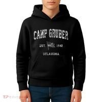 Camp Gruber Oklahoma Ok Kids Hoodie thumb 4