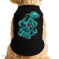 Cool Grunge Octopus Skull Doggie Tank thumb 0