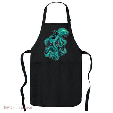 Cool Grunge Octopus Skull Apron