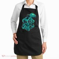 Cool Grunge Octopus Skull Apron thumb 2