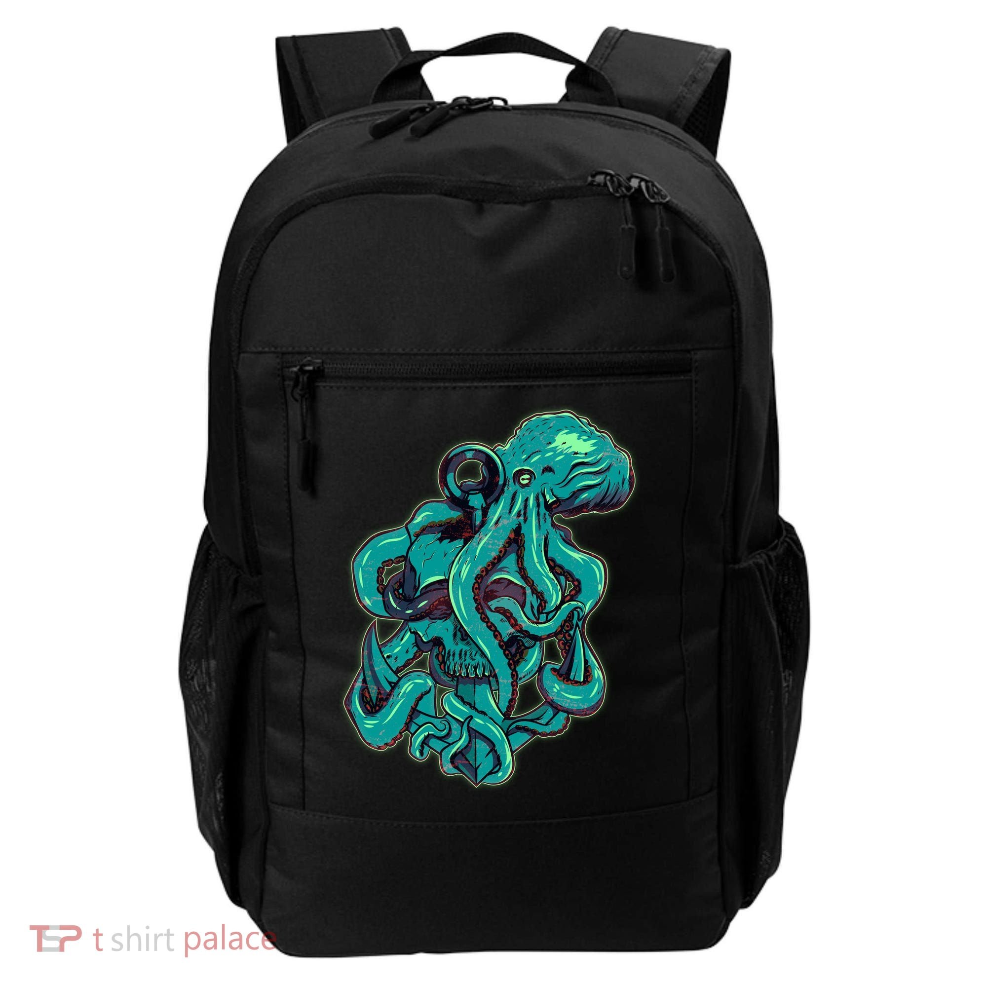 Cool Grunge Octopus Skull Backpack