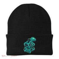 Cool Grunge Octopus Skull Beanie thumb 0