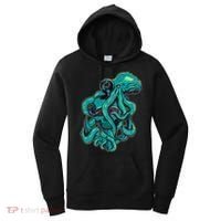 Cool Grunge Octopus Skull Women's Hoodie thumb 0