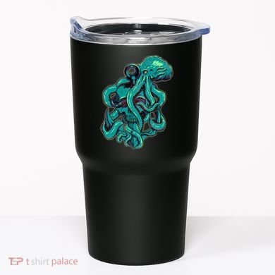 Cool Grunge Octopus Skull Tumbler