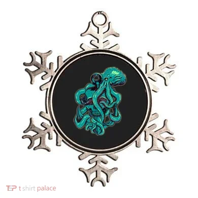 Cool Grunge Octopus Skull Ornament